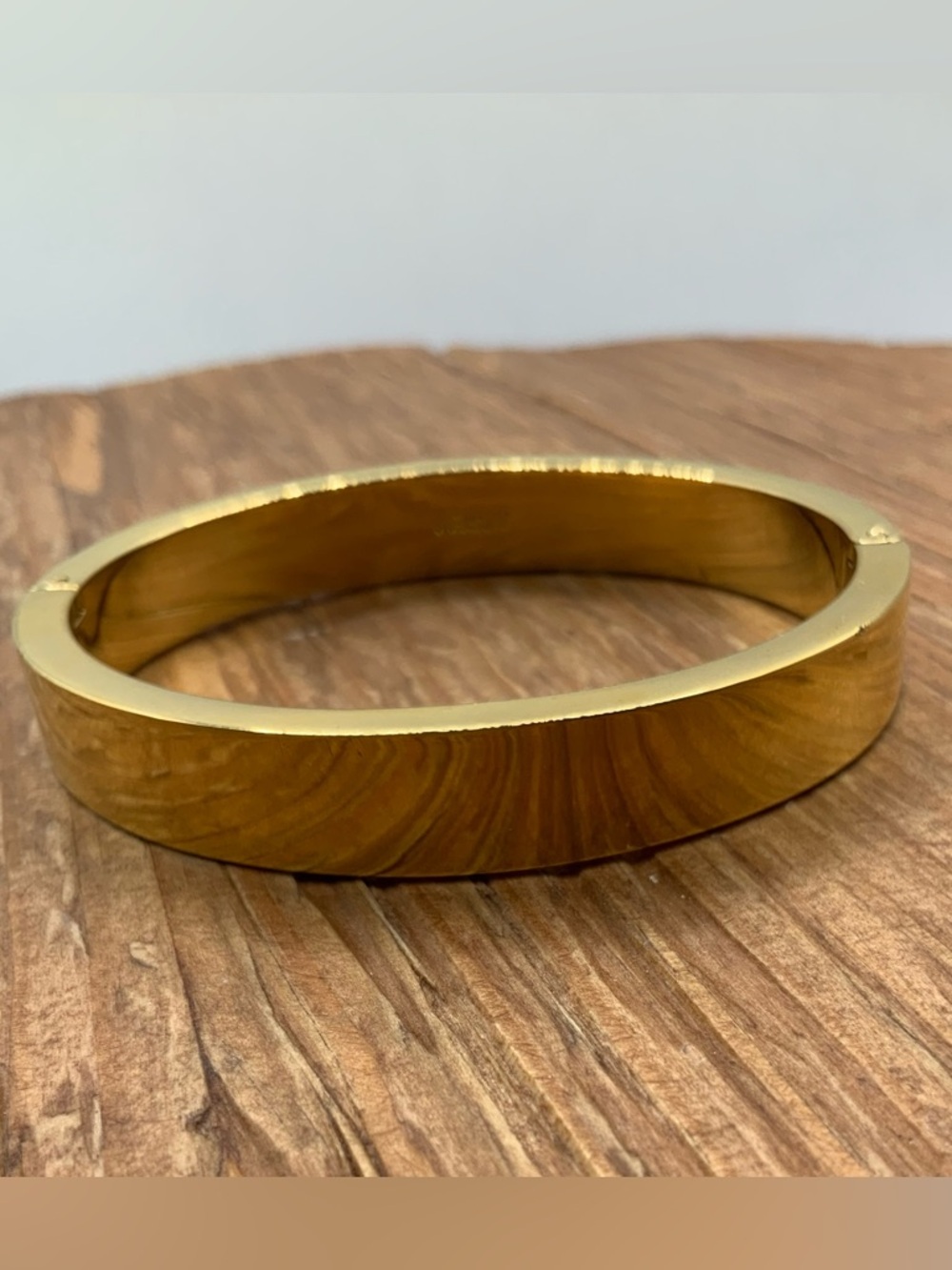 J. Crew Gold Tone Hinge Bangle Bracelet